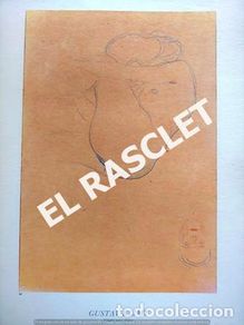Arte: LAMINA REPRODUCCIÓN CUADRO DE GUSTAV KLIMT - ESTUDIO PARA DÁNAE - SIN ENMARCAR
